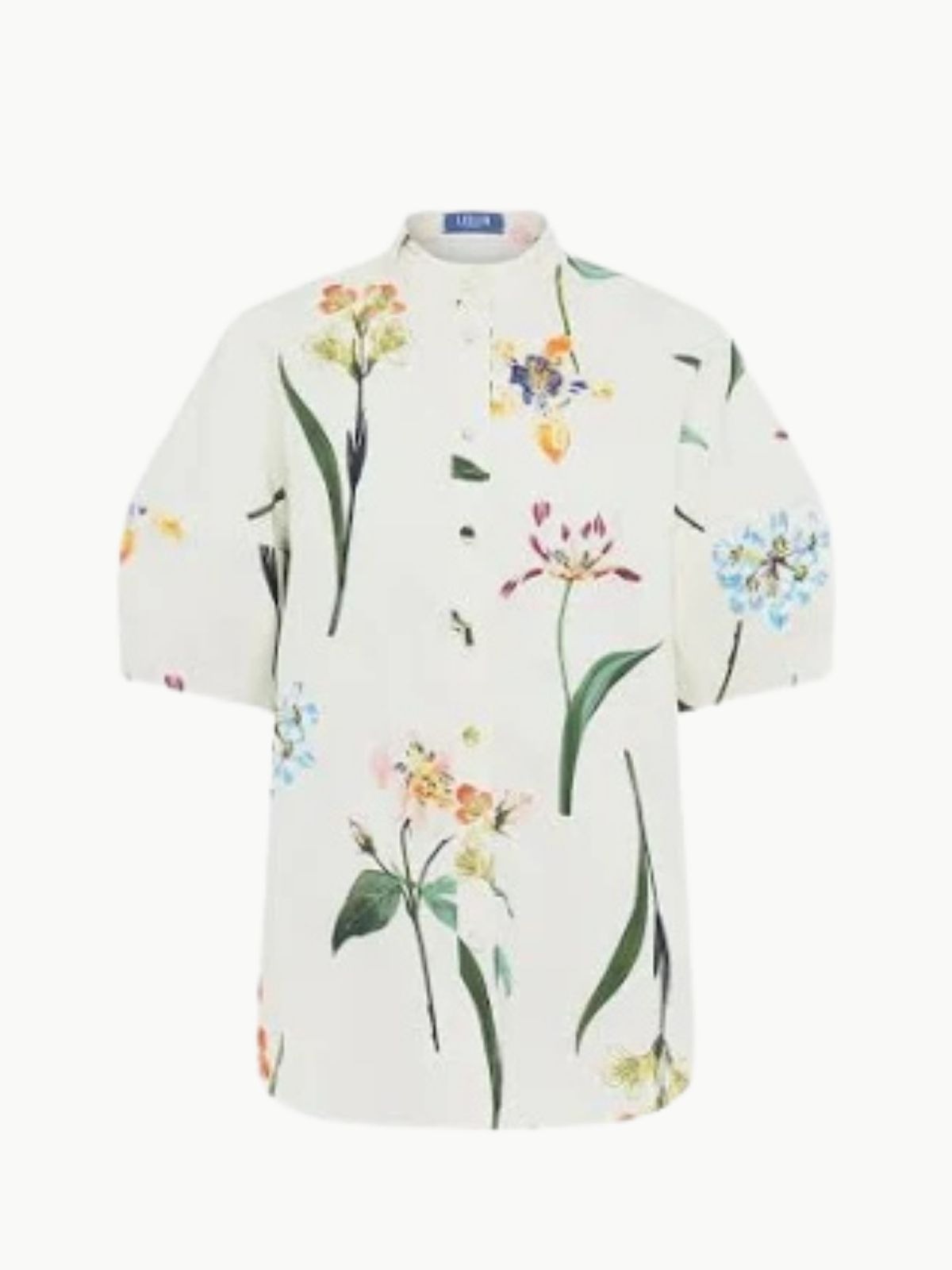 Jemma Blouse botanical snow | Michael Hayes Newport