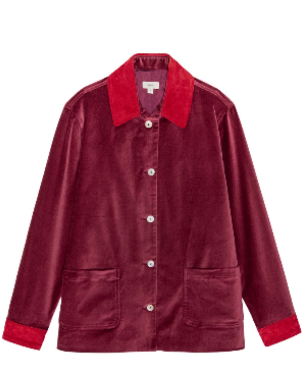 Donni Radicchio Button Down Coat with Bell Pepper for MHN | Michael Hayes Newport | Michael Hayes Newport