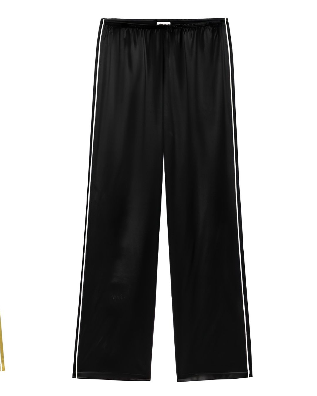 Donni Satin Jet Black Pants for MHN | Michael Hayes Newport | Michael Hayes Newport