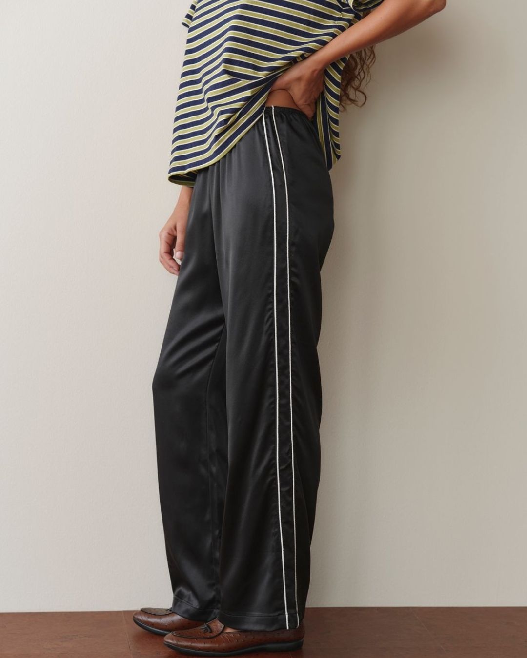 Donni Satin Jet Pants for MHN | Michael Hayes Newport | Michael Hayes Newport