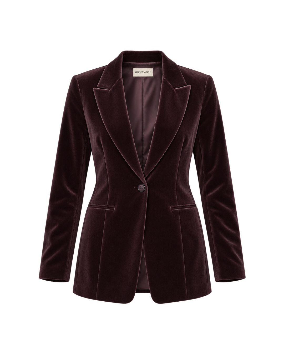 Goodmatch Velvet Single-Breasted Blazer fall 26 for MHN | Michael Hayes Newport | Michael Hayes Newport